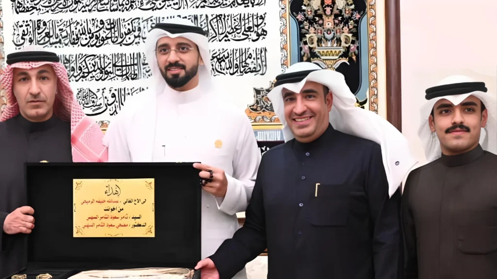 زيارة نائب مجلس الشورى البحريني عبدالله خليفه الرميحي إلى ديوان الثامر عبدالله خليفه الرميحي