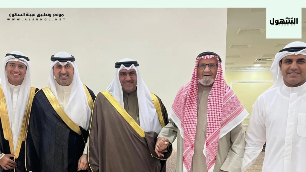 الشيخ حمد جابر العلي وعدد من الشيوخ في ديوان السكران السهلي السكران