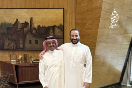 الأمير محمد بن سلمان بن عبدالعزيز و بادي بن دبيان السبيعي